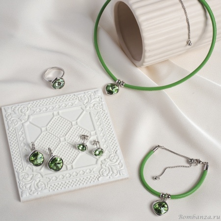 Серьги Fiore Luna, Emerald